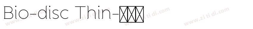 Bio-disc Thin字体转换